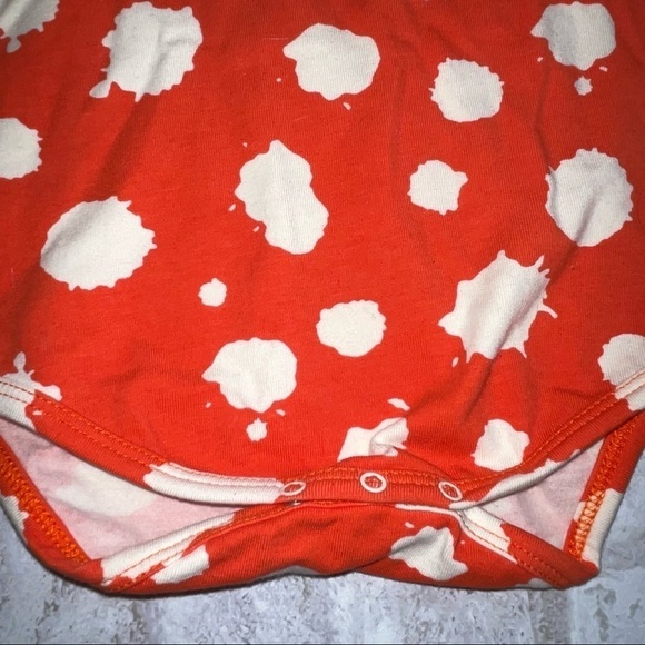 NWT NOE AND ZOE BERLIN Coral Splash Raglan Bodysuit Sz 18-24 mos - Picture 7 of 8